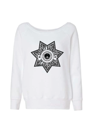 Ladies Bella Canvas Wide Neck Sweatshirt